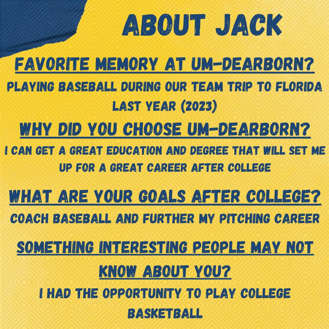 University of Michigan - Dearborn Baseball tweet media