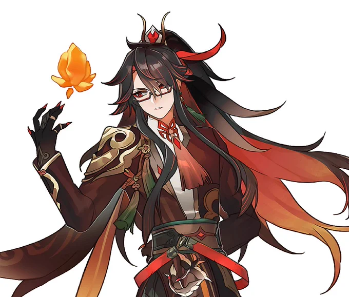 Decided to add glasses to my mountain shaper gijinka because it seems like a nice idea hahaoh! and darkened the other's hair slightly 