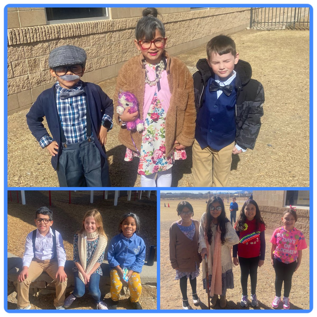 Celebrating the 100th Day of School was a blast! Students rocked either the '100-year-old' look or flaunted awesome shirts adorned with 100 items. The creativity and spirit were truly impressive! ❤️💙 #THEDISTRICT @YsletaISD @slahrman