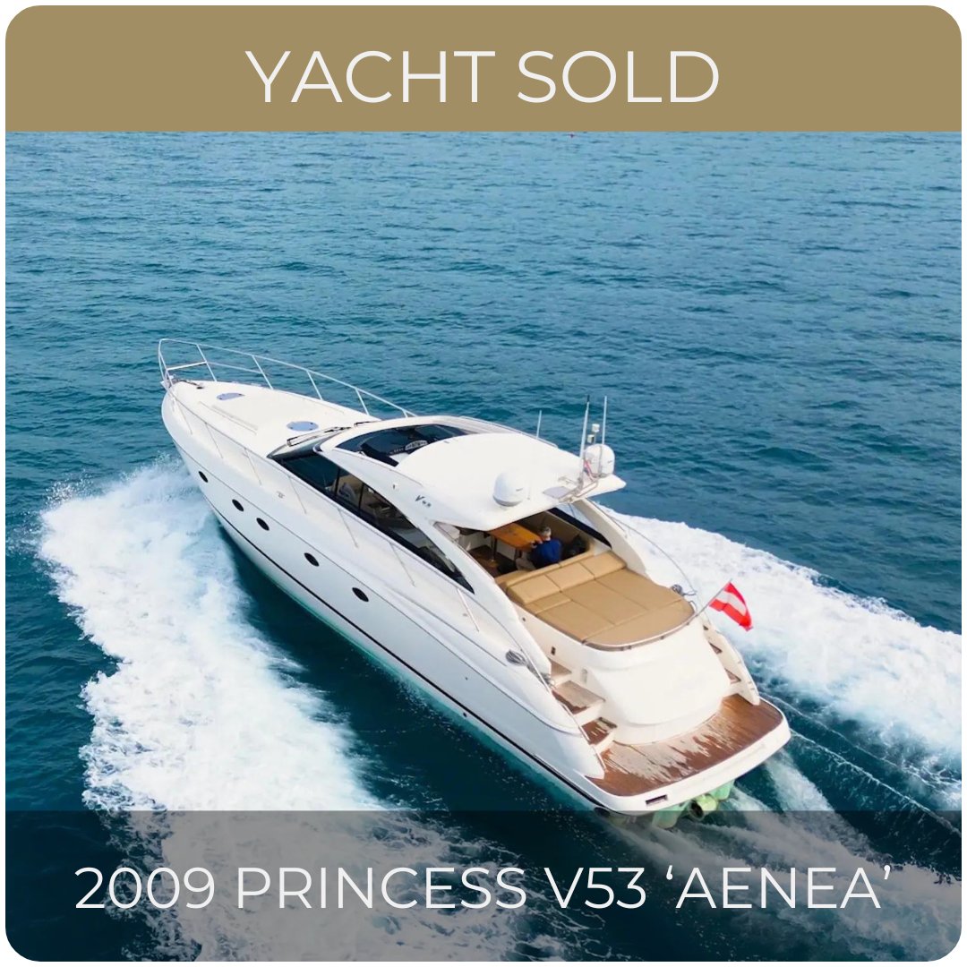 Another month, another boat sold at bY.s! 🌟

We're pleased to announce the successful sale of Princess V53 'Aenea' through an in-house deal with Cornelius Kistler representing both the buyer and the seller. 🤝 

#BreezeYachtingSwiss #PrincessYachts #YachtSold  #YachtMarket