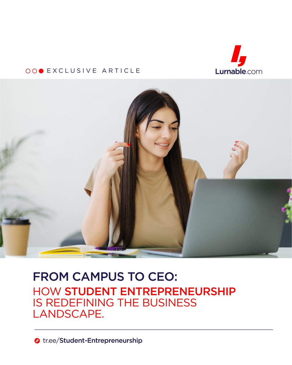 From Campus to CEO: How Student Entrepreneurship is Redefining the Business Landscape. tr.ee/Student-Entrep… 

#studententrepreneur #studententrepreneurship #students #entrepreneur #entrepreneurship #incubator #businessincubator #startup #studentstartup