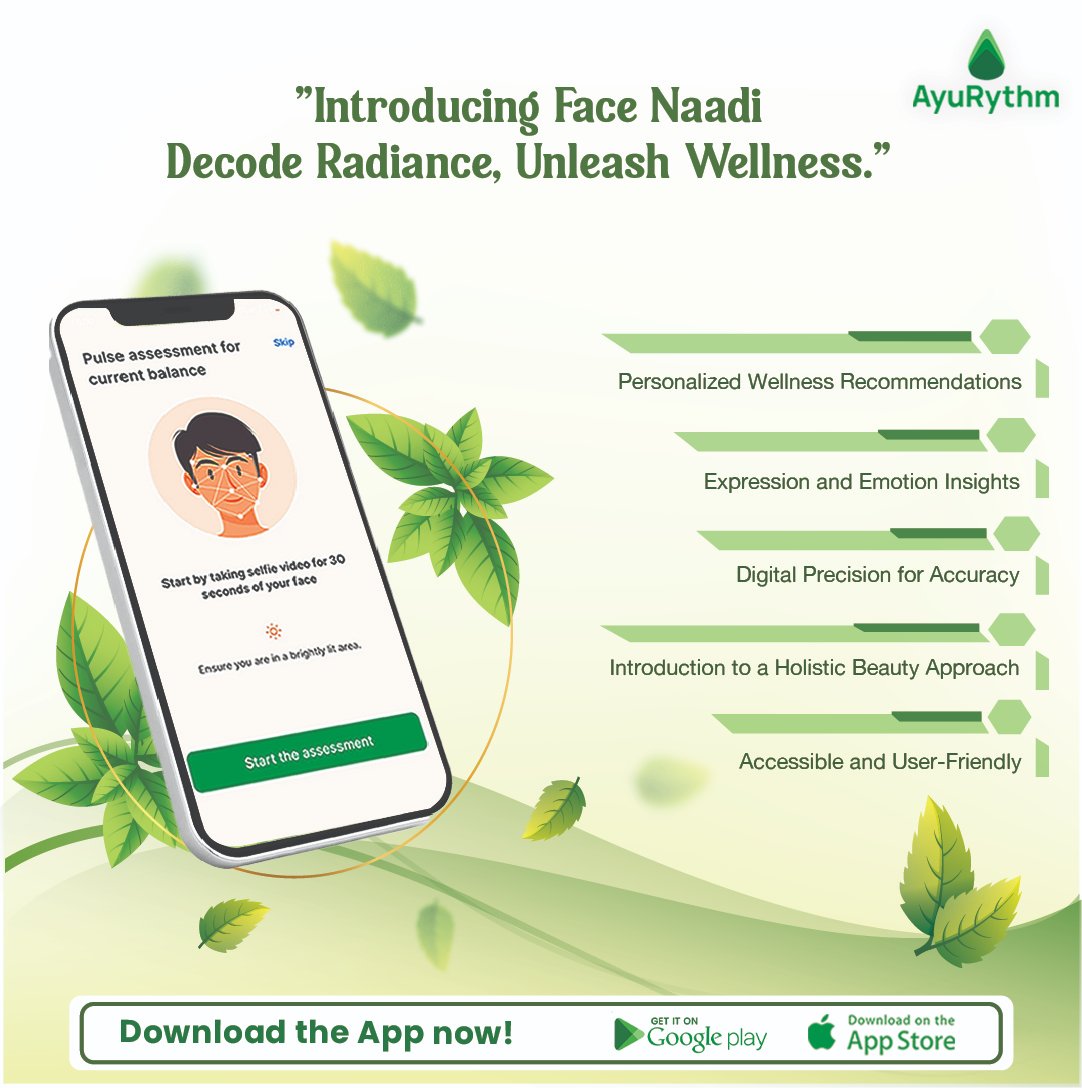 Unveil your radiant beauty with Face Naadi! 🌟 Decode your facial story for personalized wellness recommendations. Join our holistic health community now! 📲✨ Android: bit.ly/3T6iW0a iOS: apple.co/42dSt . . . #AyuRythm #FacialWellness #AyurvedicBeauty