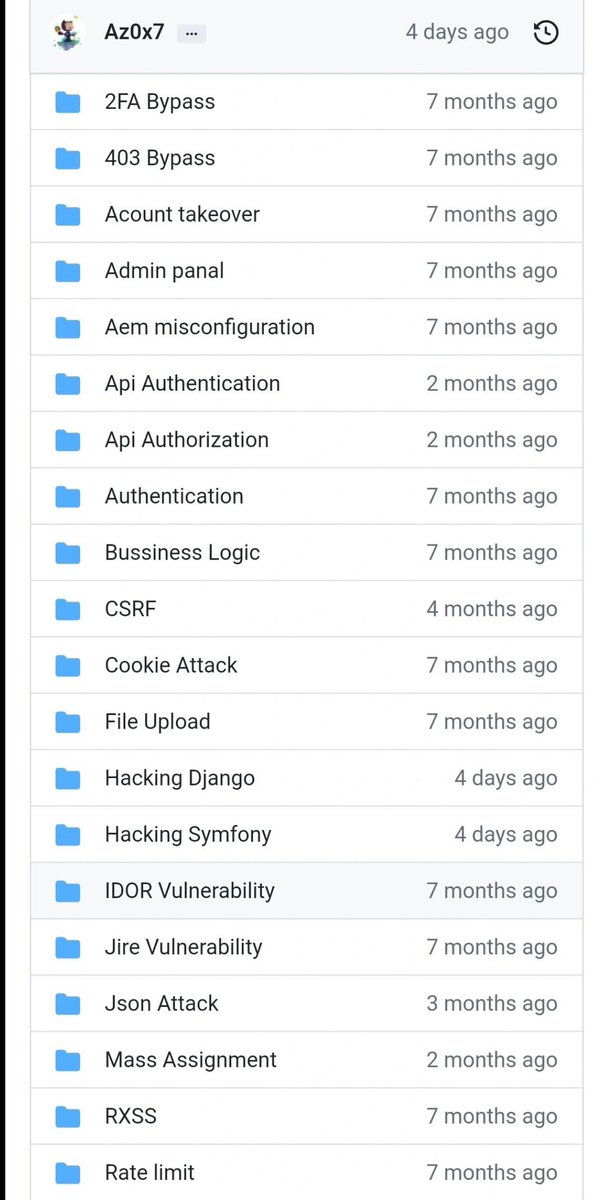 🤔Confused after collecting Subdomains. Then checkout this different types of Vulnerability checklist 👇 github.com/Az0x7/vulnerab… #bugbounty #bugbountytips #bughunting #penetrationtester #penetrationtesting #github