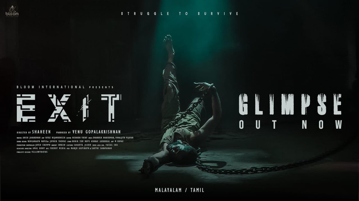 FullOnCinema's tweet photo. Here's the Scariest thriller #Exit Glimpse OUT NOW

▶️https://t.co/oBP8AGC3Cn

#EXIT Struggle To Survive Releasing soon

@actor_sreeraam - Vishak Nair - Hareesh Peradi

Direction by Shaheen

Producer by Venu Gopalakrishnan

@PROSakthiSaran https://t.co/CXdoF4FYSP