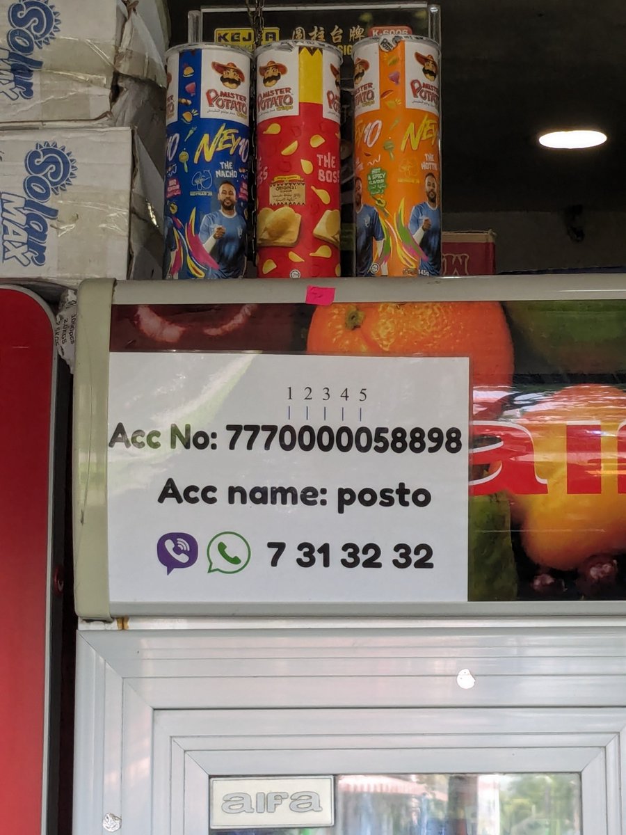 how to show account number