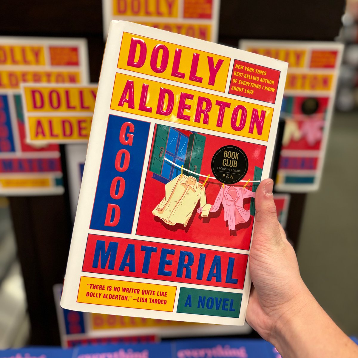 Andy loves Jen. Jen loved Andy. Where did it all go wrong? #GoodMaterial by #DollyAlderton is February's #BNBookClub pick. 🩷👕

#bnmidwest #bnbuzz #everythingiknowaboutlove #bookclub #newfiction #thisreallyisgoodmaterial