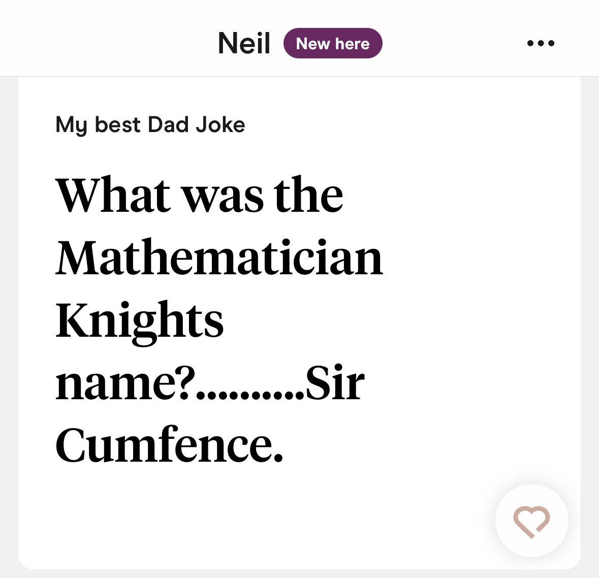 salty_lemonade's tweet photo. Should I tell him? 

#dadjokes #hetried #dating #ishard https://t.co/inR4vU2xgP