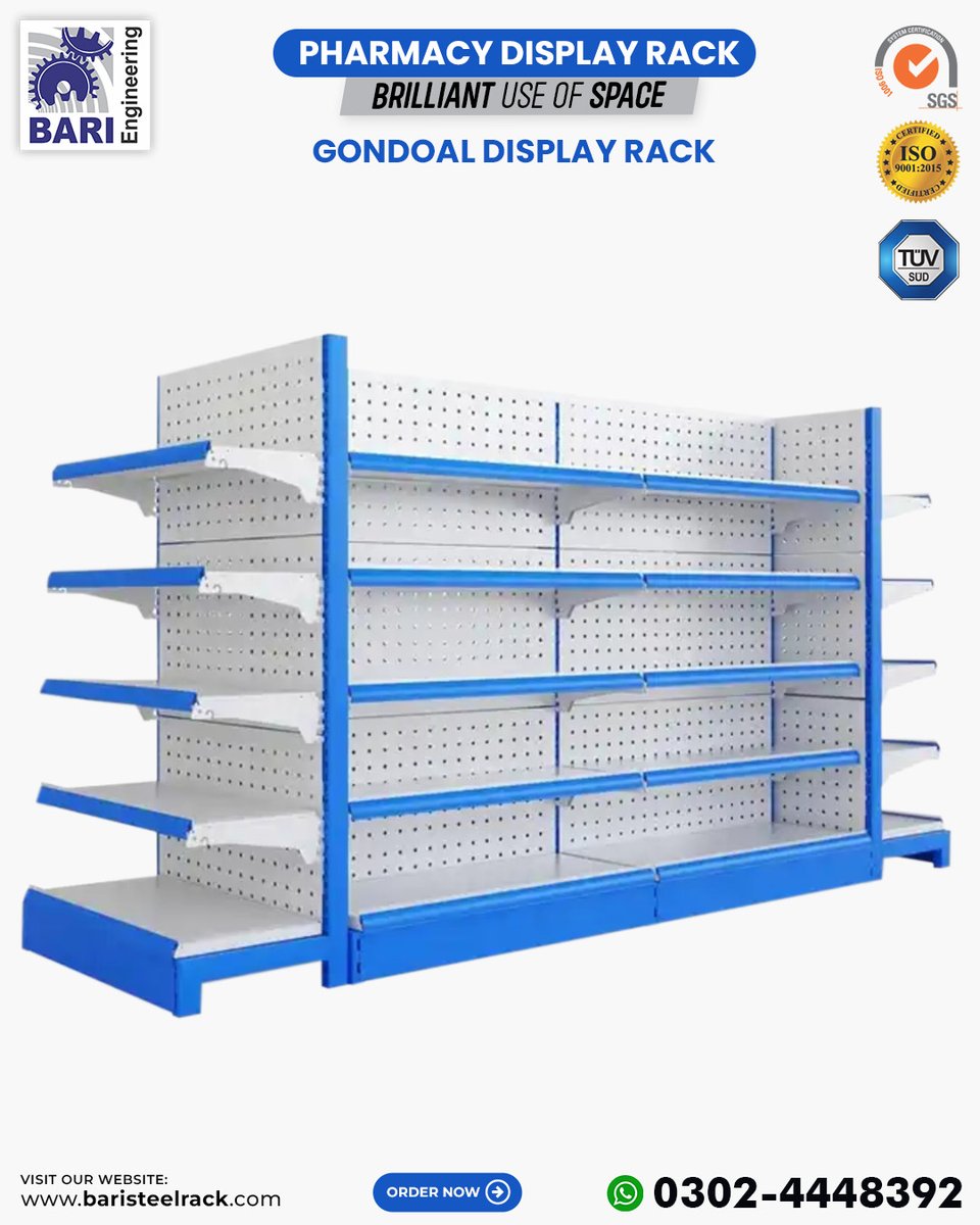 BariEngineering's tweet image. #bariengineering #racksmanufacturer #racks #pharmacyracks #pharmacy #medicalstorerack #medicinegandolaracks #medicineracks #gondola #wallrack #pharmacist #steelracks #racks #lahore #Pakistan 

0302-4448392 

@X @XCreators @XSpaces @BariEngineering