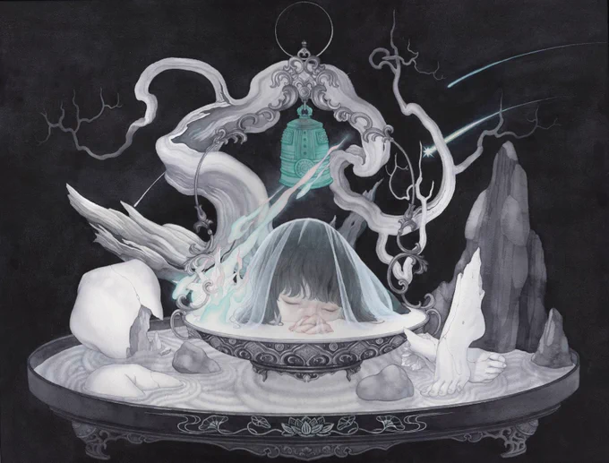 大阪のSUNABAギャラリー様にて開催中のグループ展『夢幻の花』こちらの展示は明日までとなります。よろしければ、お近くにお立ち寄りの際は足をお運び頂けますと幸いです!作品はwebからでもお申し込みいただけます。よろしくお願いいたします。 