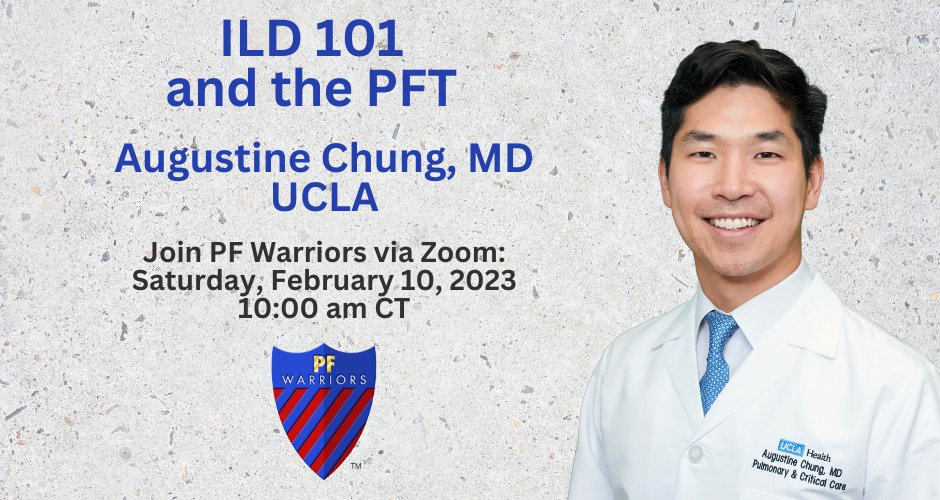 💙 Join Dr. Augustine Chung, @UCLAHealth, and PF Warriors for a meeting you don't want to miss! 💙 🗓️ Date: Saturday, February 10, 2024 🕙 Time: 10:00 am CT 🔗 Register Here: bit.ly/PFWFeb2024 #curepf4all #pfwarriors