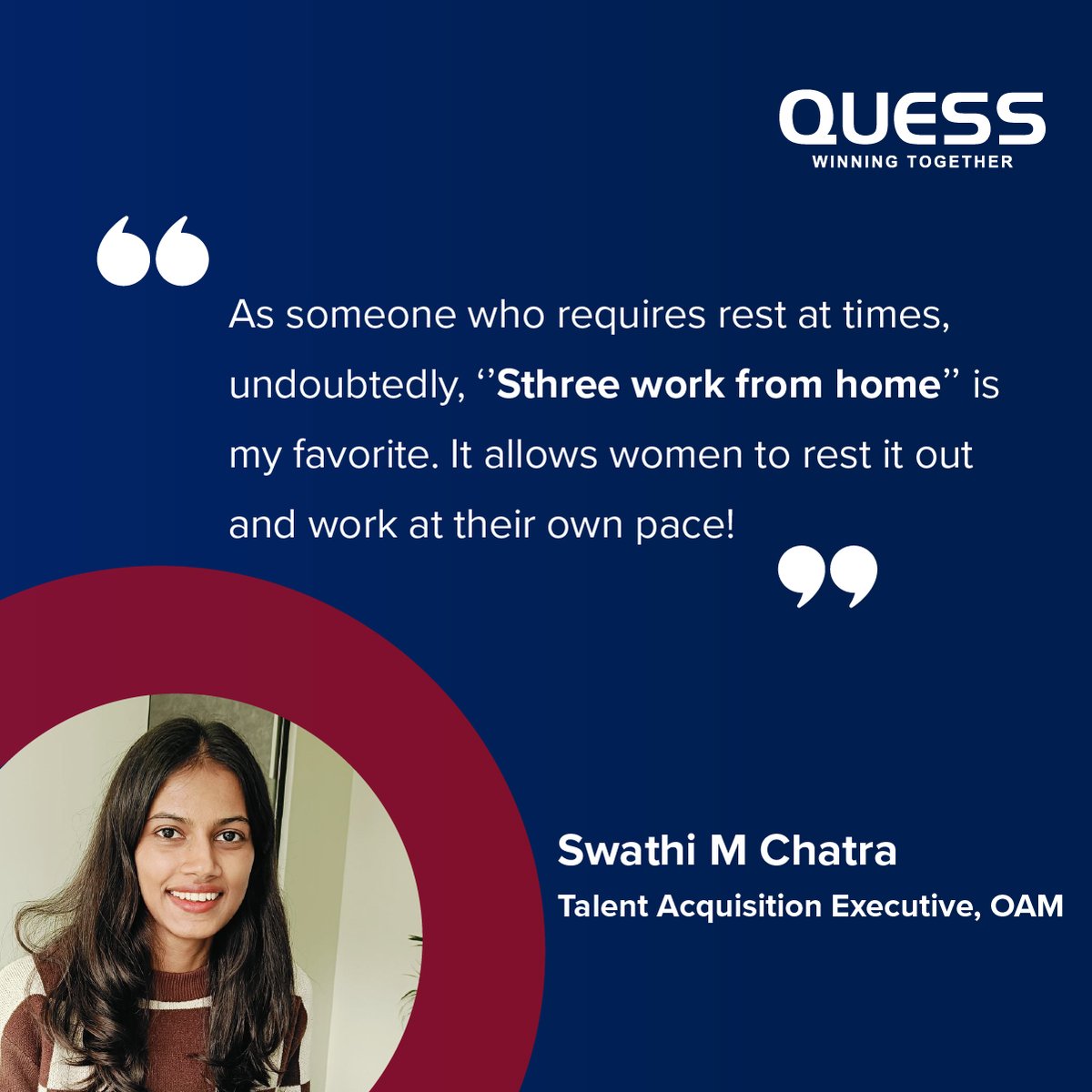 Quess_Corp's tweet photo. Embark on a journey of #LifeAtQuess as our colleagues narrate their favorite policies!
Swipe left and dive into the perks and benefits they love most – no secrets here!
#QuessCorp #WinningTogether #LifeAtQuess https://t.co/QrNkaM4O4d