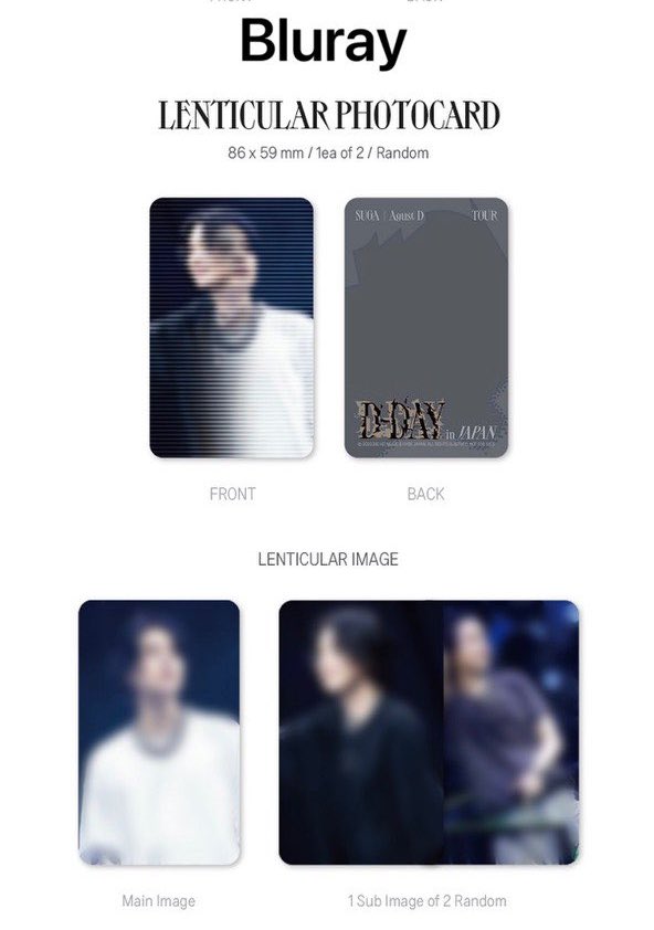 D-DAY in JAPAN Bluray Lenticular Photocards 2 Versions