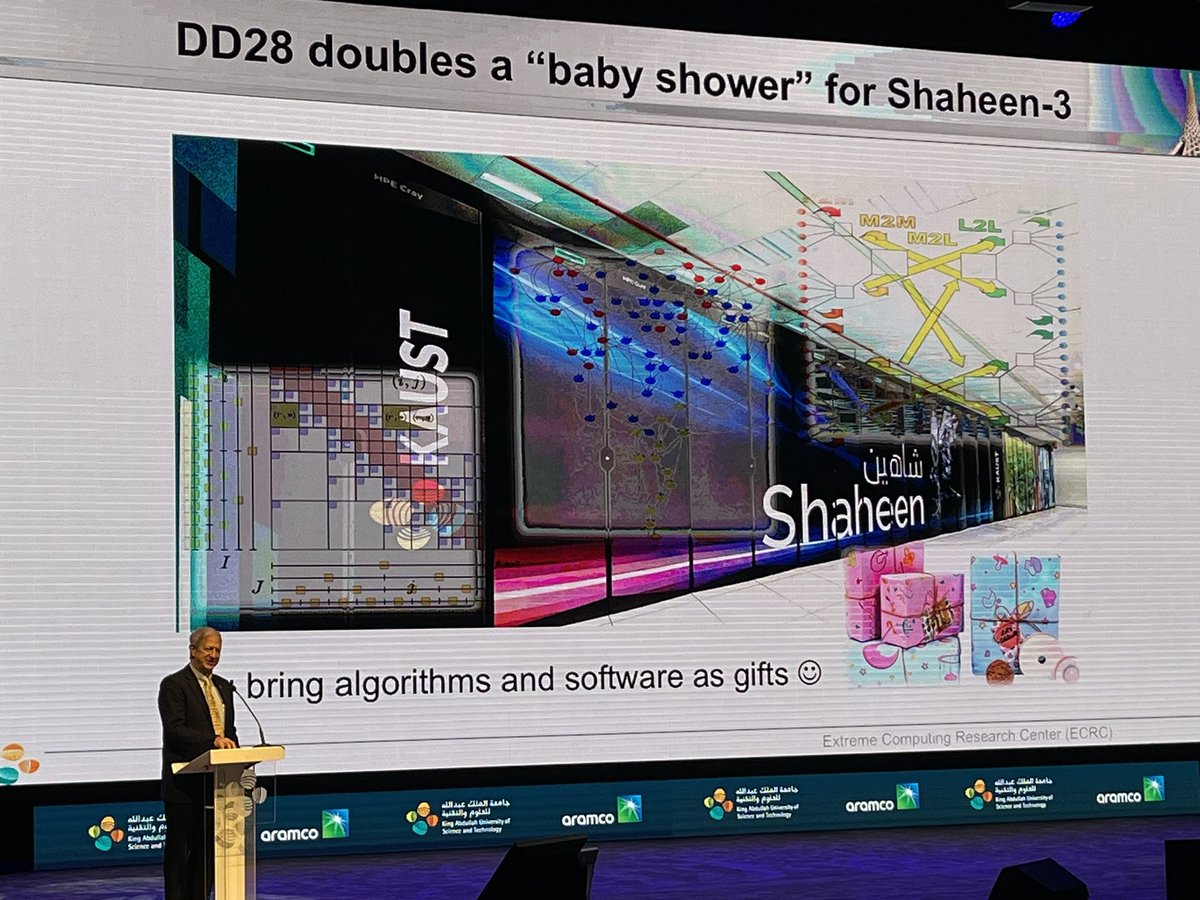 And what a gift! 🎁 💝 

Bring your algorithms and software :-)

#DD28 #HPC @KAUST_HPC