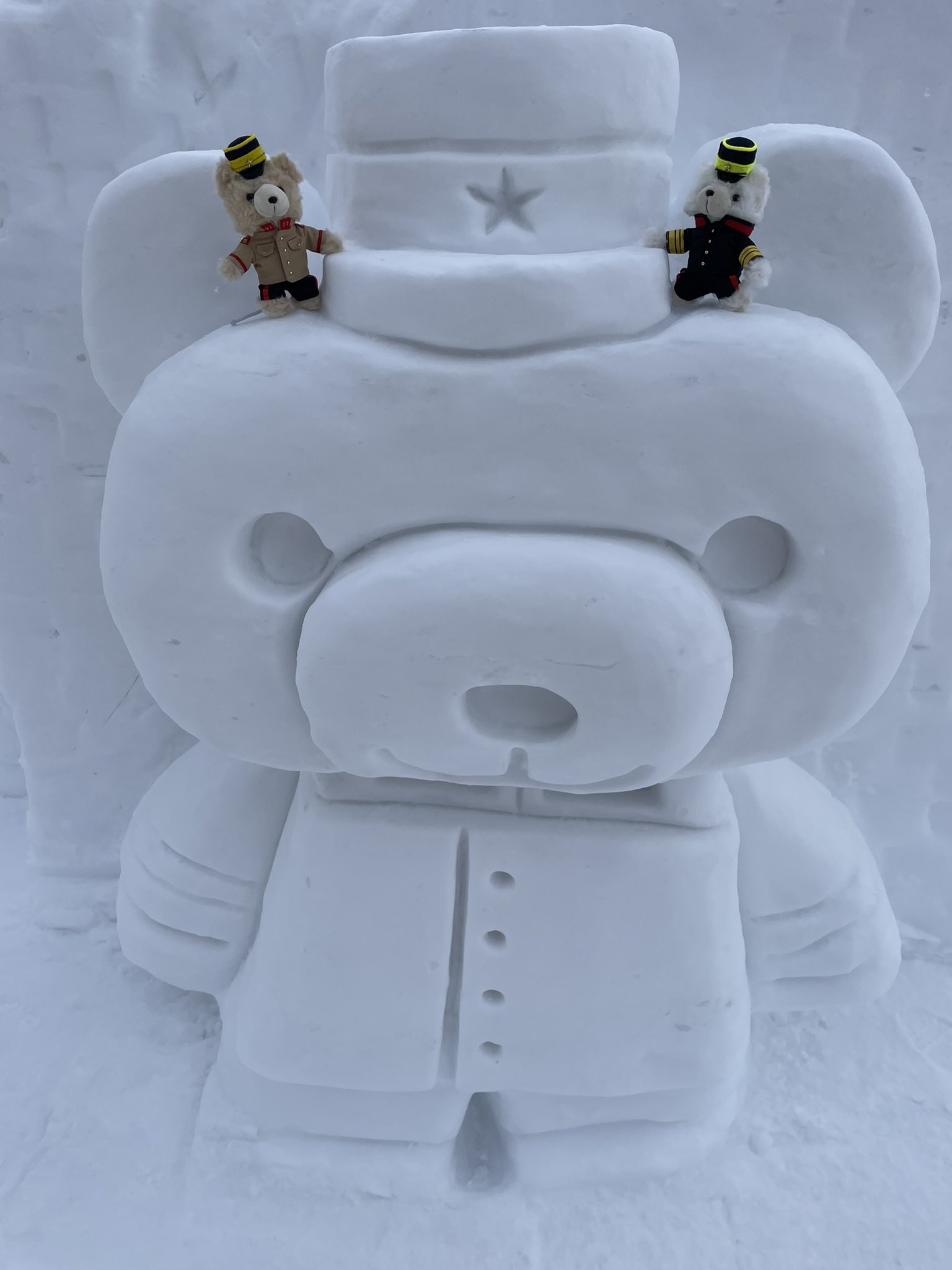 北鎮記念館　第七師団風衣装　自衛隊ベア　金カム 北鎮記念館 第七師団風衣装 自衛隊ベア 金カム 旭川・稚内3