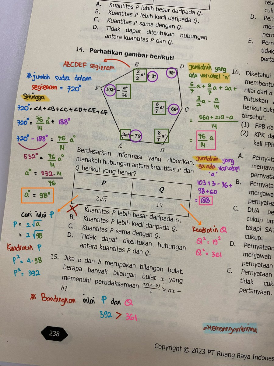 📗𝗕𝘂𝘆 𝗼𝗿 𝗕𝘆𝗲 𝗞𝗶𝘁𝗮𝗯 𝗦𝗡𝗕𝗧 𝗥𝘂𝗮𝗻𝗴𝗴𝘂𝗿𝘂📙

Salah emang when ujan and dont know what to do, malah buka buku dan penasaran sama jawabannya✏️ 

🚨Spoiler alert soal Kitab SNBT RG👻

- a thread -

#studytwt #ambisverse #snbt2024 #kitabsnbt