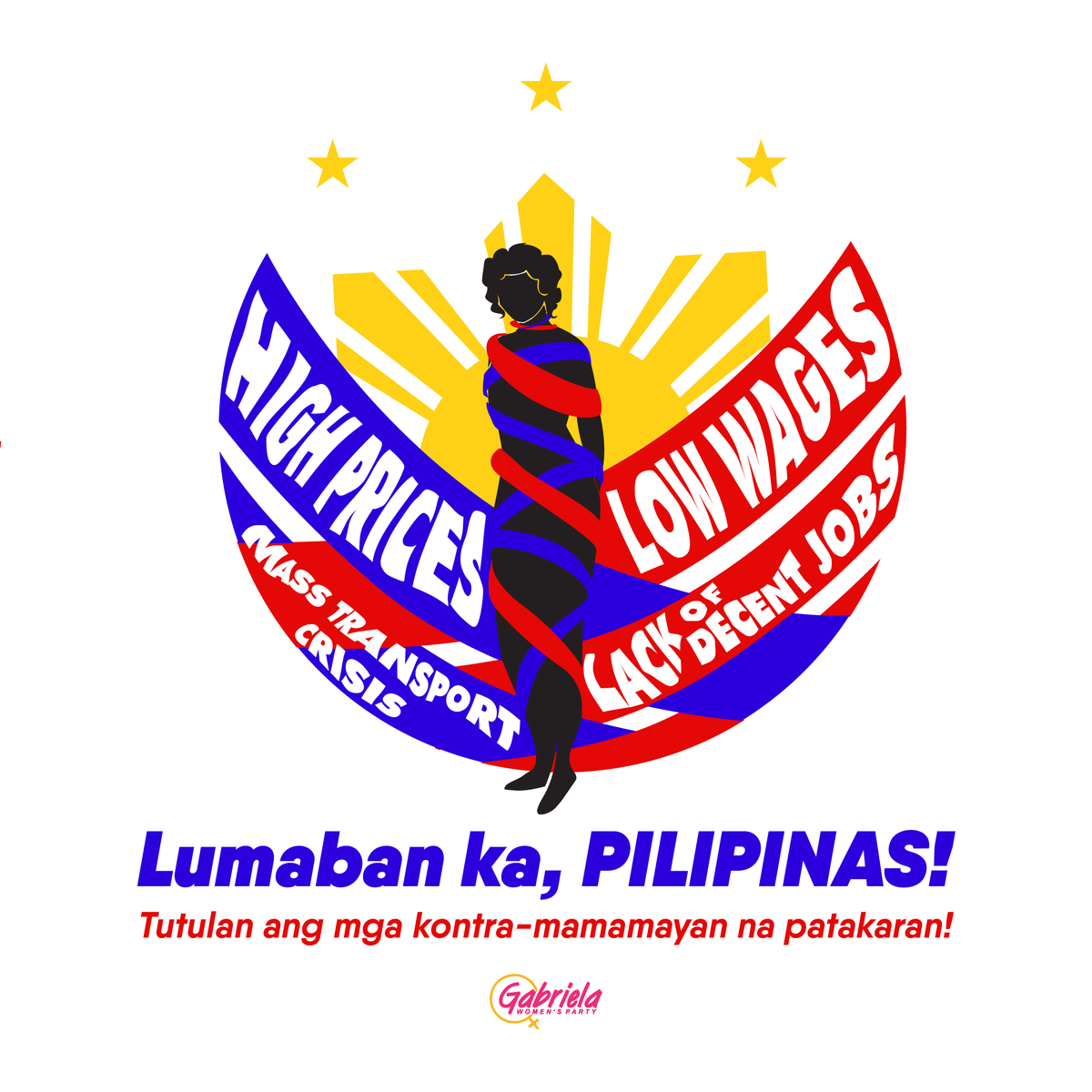 GabrielaWomenPL's tweet photo. Walang  bagong Pilipinas kung walang pagbabago sa sistema. 

Kaya LUMABAN KA, PILIPINAS! Tutulan ang mga kontra-mamamayan na mga polisiya! ✊🏻

#NoToCharterChange https://t.co/fK3waCM8Og