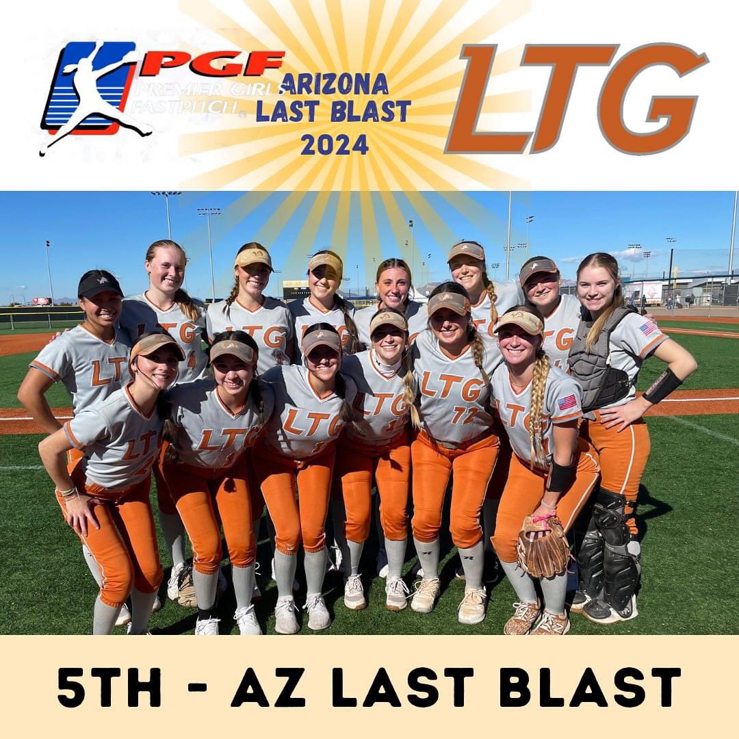 Thrilled to celebrate our team’s 5th place finish at the AZ Last Blast!🌟Facing tough competition, we twice prevailed in ITBs. Excited for the upcoming season, especially for our 2024 players as they prepare for their final season before heading to college.  <a href="/PGFnetwork/">PGF</a>