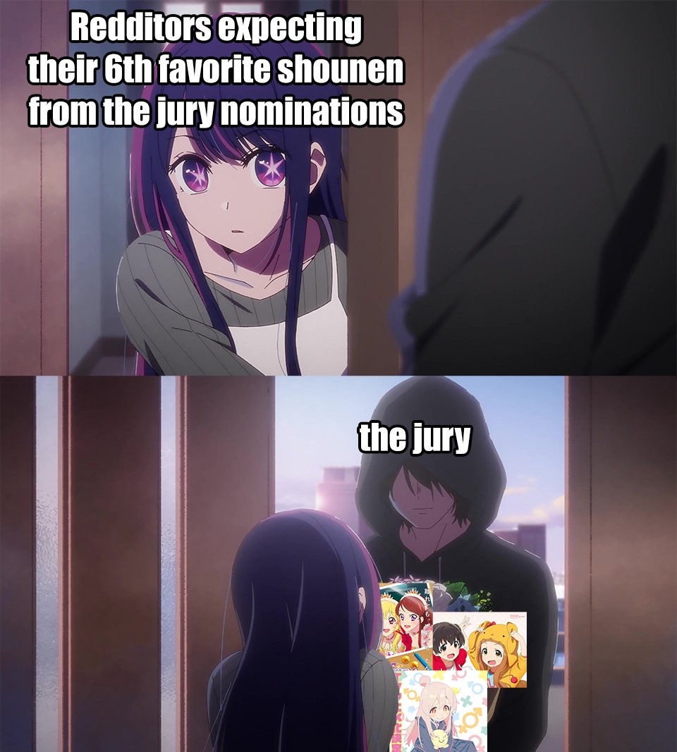 ranime_awards's tweet image. Every time.

Vote at animeawards.moe/final-vote/