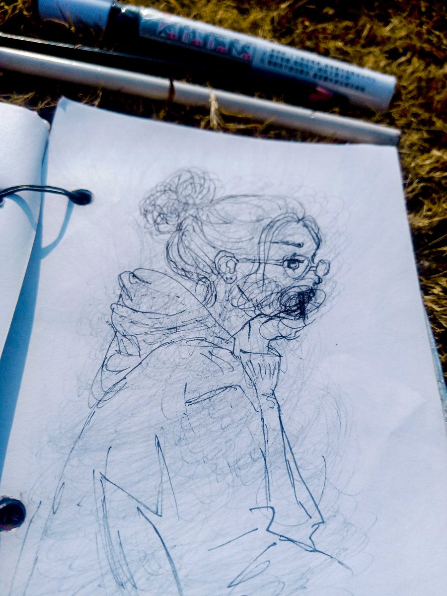 In ink's embrace, a woman takes her stand, glasses perched, eyes command.

Her lips, unbound by lines, express in abstract,A colorful chaos, emotions unabashed.

Through spectacles, her vision crystal clear,She peers into depths, both far and near.Unveiling hidden truths.