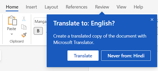 abhi7200's tweet photo. @Office Please teach your services to recognise the difference between Hindi and Marathi. It incorrectly recognise Marathi text as Hindi. https://t.co/tXKz3noWlw