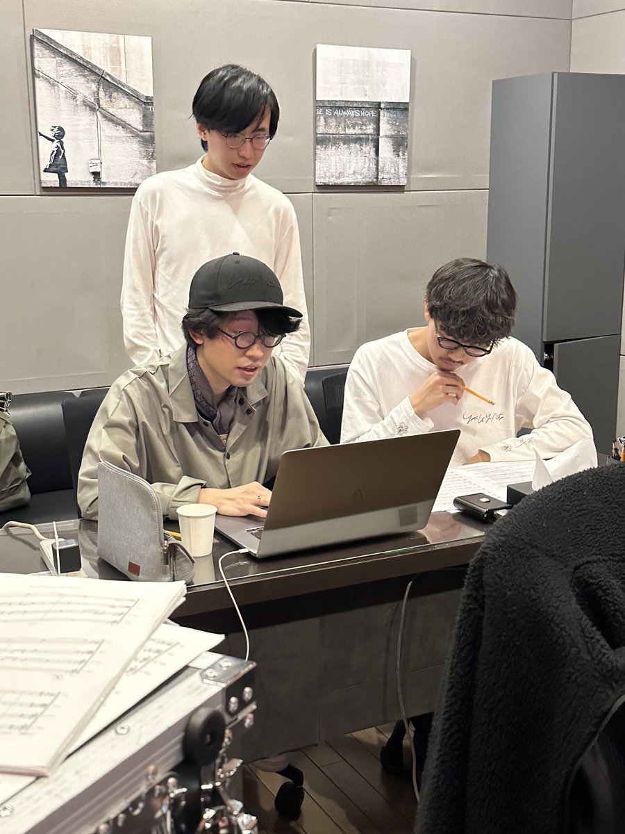 ebinoki's tweet photo. 今日はドラムのレコーディング。高橋直希くんが来てくれました！ #STUDIOMECH https://t.co/1T5uJ4jae6