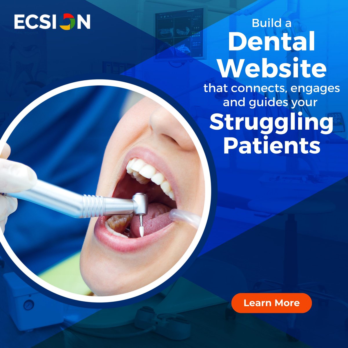 Welcome to Ecsion Inc, where we specialize in crafting dynamic and engaging dental websites designed to connect with and support struggling patients on their oral health journey.
ibit.ly/DB0MA
#WebsiteDesign  #DentalCare  #webdeveloper