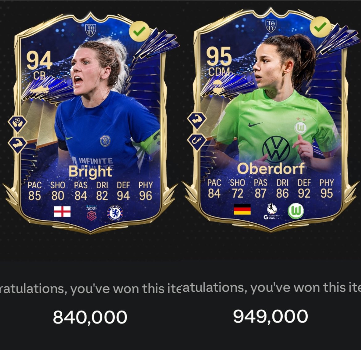 DanishDevilUT's tweet photo. 💙TOTY investment🔥

With the coins I got from Hamm. I have invested in toty’s. I hope they keep rising📈🤞
And they are sooo fun to play with😅 https://t.co/9OHIMetBwc