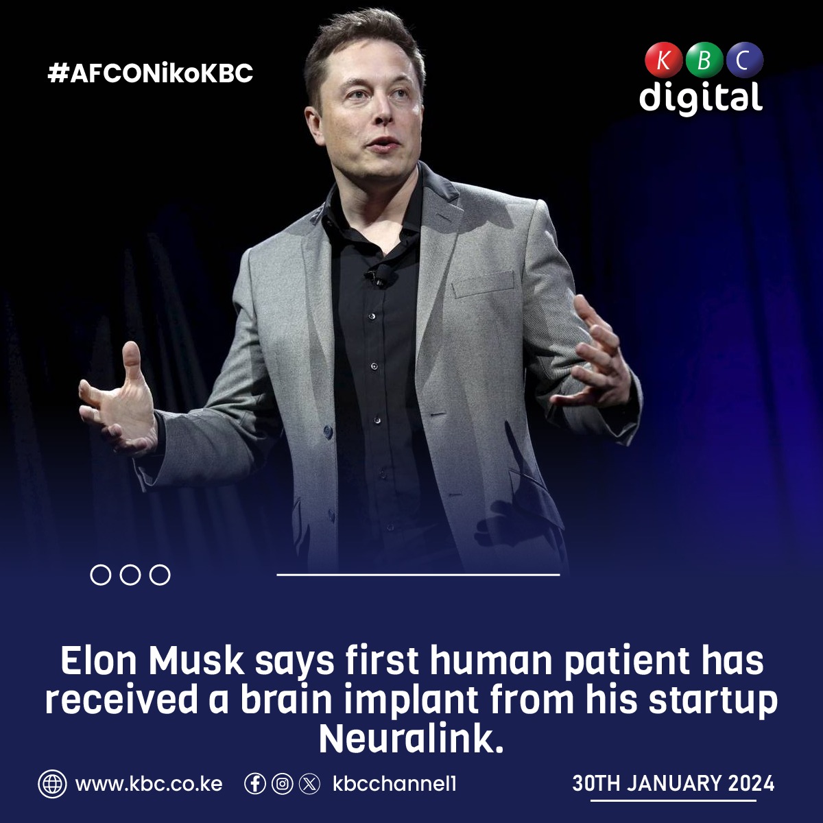 Elon Musk says first human patient received Neuralink brain