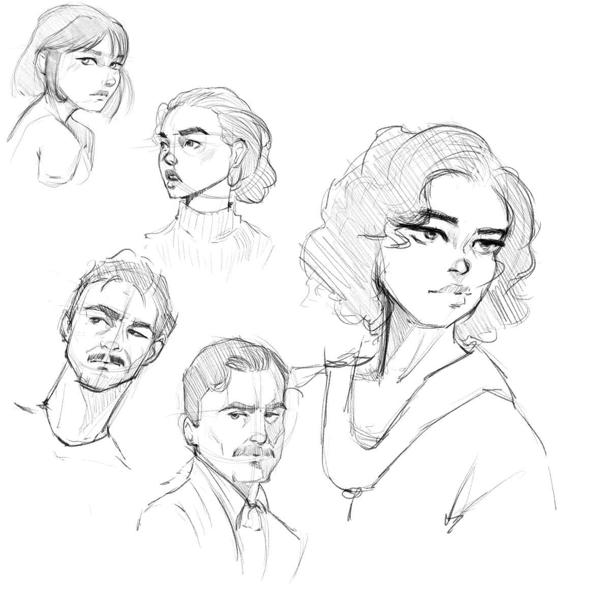 thearmandov's tweet photo. So randomly today I started live streaming. Here are some faces I worked on during today’s session. Check it out: https://t.co/ZKKw8EdDKP (when I’m live) 

#DigitalArtist #art #illustration #drawing https://t.co/JYB25of9bx