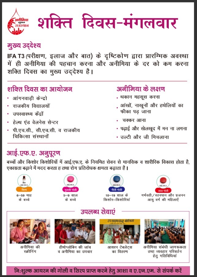 cmhobanswara's tweet photo. आज शक्ति दिवस पर एनीमिया की जांच जरूर कराएं। https://t.co/V0rDQaWy92