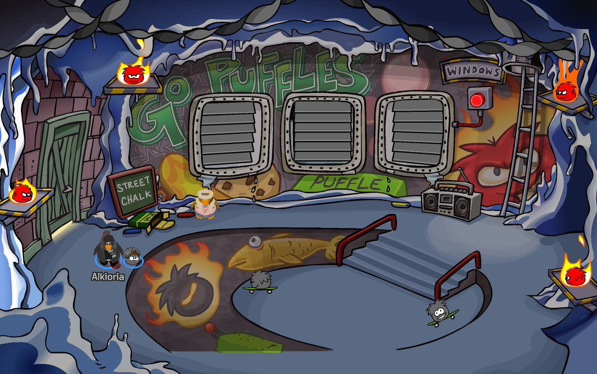 alkioria_ncp's tweet photo. Nobody asked... So I delivered. Part... 3!
I made a colour outfit to match each of my #Puffles and took some pics in each #PuffleParty room!
#Black #White #Catpuffle 

#NCP #NewClubPenguin #Clubpenguin #Penguin #CPParty #ClubPenguinParty https://t.co/lq4euZ8b9k