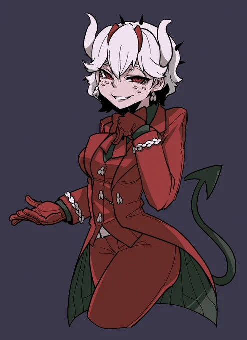 昔描いたベルさん置いておきますね#Helltaker 