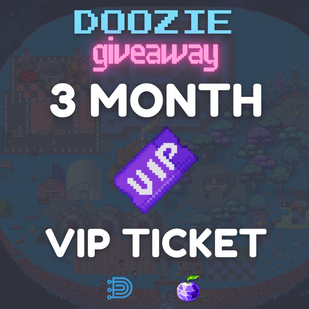 DoozieGuild's tweet photo. 🎁ANOTHER BIG DOOZIE GIVEAWAY🎁

🔸Like &amp; Repost
🔸Follow
@DoozieGuild @dooziex_
🔸Join Our Discord in Bio
🔸Watchlist Our Guild in Bio
🔸Post Watchlist Proof in Comments + Tag 2 People

🏆 3️⃣ Winners:
🥇 3 Month VIP | 🥈 1 Axie | 🥉1 Axie
⏰Results in 72 Hours!😉GL! $PIXEL https://t.co/yh5NegZ6mS