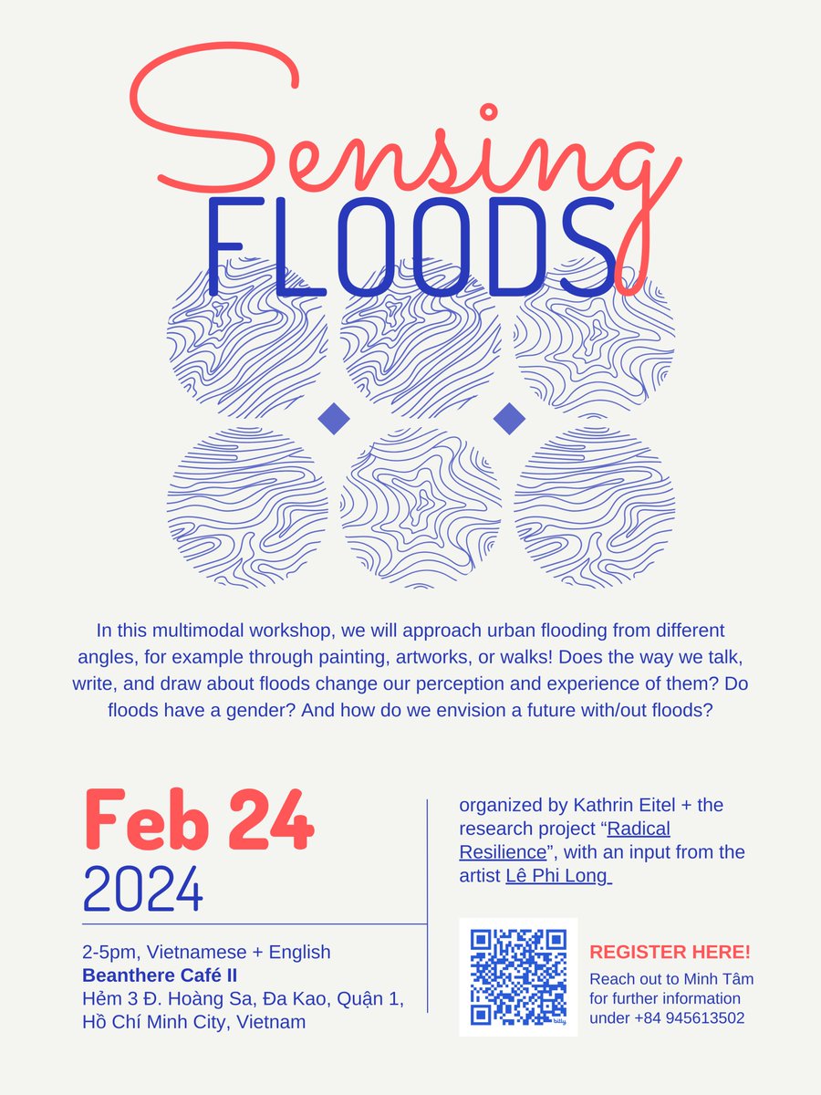 Join our #multimodal workshop on "Sensing #Floods" on Feb 24, 2024 in case you are in Ho Chi Minh City! More info 👇#multimodalethnography #feministSTS