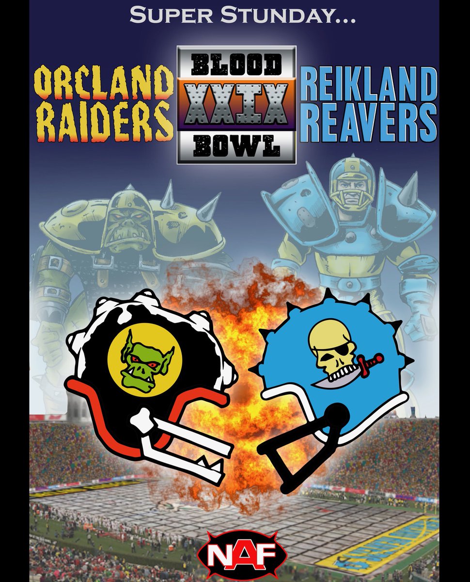 Coming this weekend: Super Stunday- Blood Bowl XXIX.
You can follow the Blood Bowl final from the first kick to the last block right here from Saturday. The whole game will be chronicled in unprecedented detail with two whole weeks of posts. Who’s going to win? Griff or Grish?