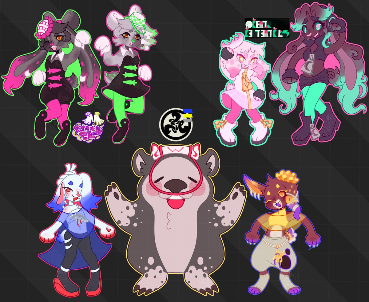 Chaimyera's tweet photo. [Splatoon] Now presenting The Cottontail Cousins, Out the Snare and... Deep Cut the Squeakquel? https://t.co/RvcxHaKFKz