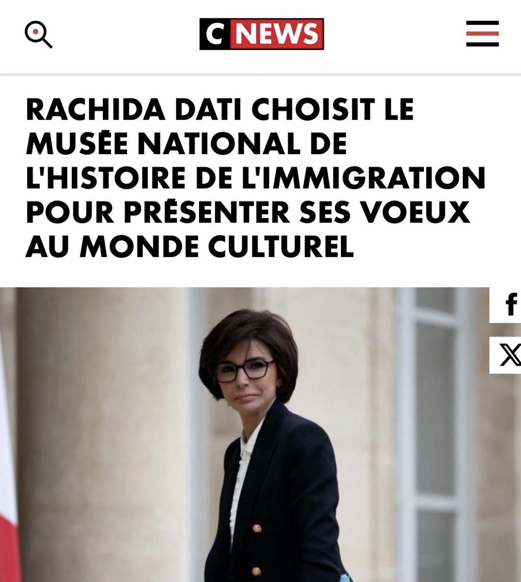 Quand on est ministre de la Culture en France, n’y a-t-il pas d’autres lieux ou monuments que le musée de l’immigration pour faire ses vœux ? Sans surprise, <a href="/datirachida/">Rachida Dati ن</a> ne rompt en rien avec le gauchisme culturel. La « droitisation » de ce gouvernement est une supercherie.