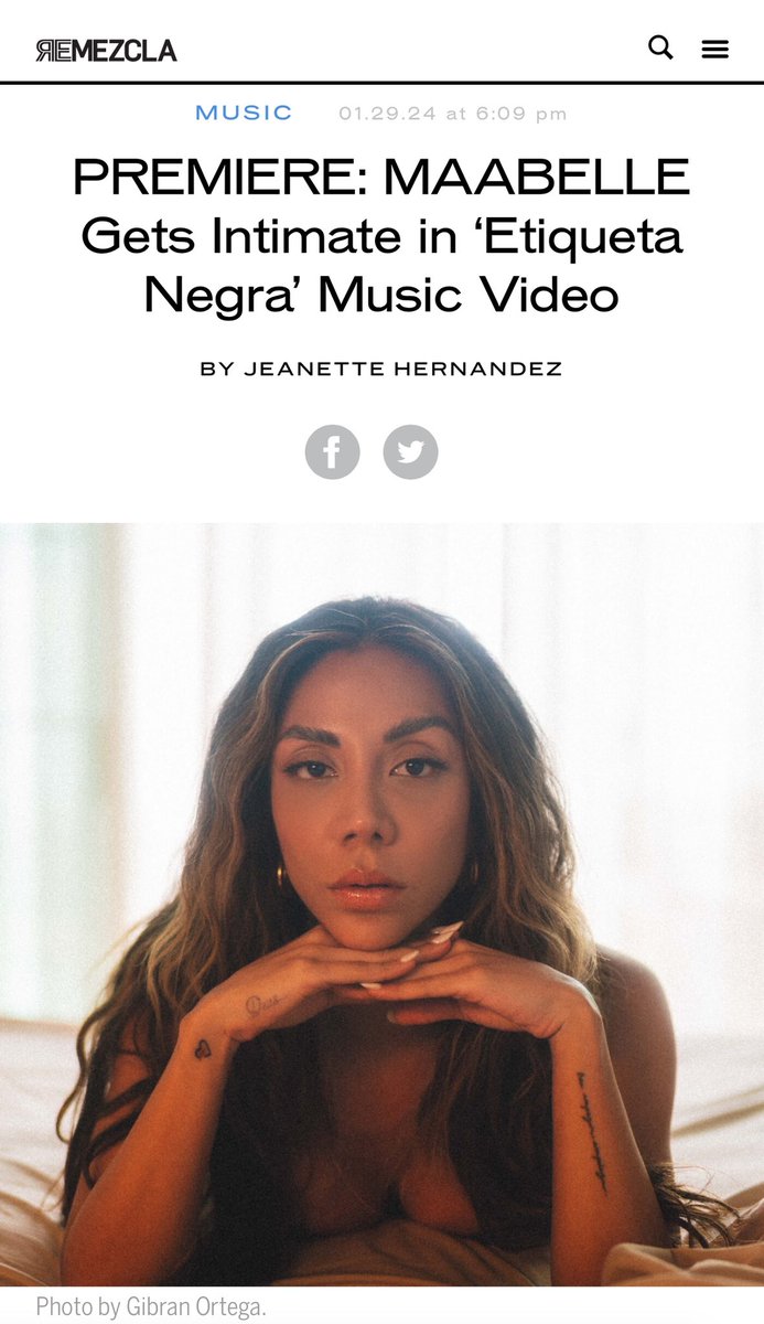 GO CHECK OUT MY PREMIER INTERVIEW W @REMEZCLA GOR MY NEW SINGLE “ETIQUETA NEGRA” 🖤 remezcla.com/music/premiere…