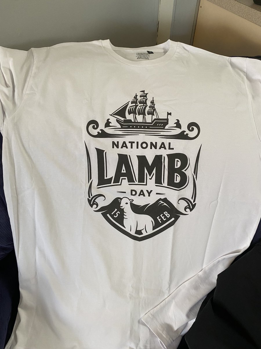 Got mine… you got yours? National Lamb Day @NZBeefLamb @FedFarmers @BakerAg_NZ @AgLetterNZ