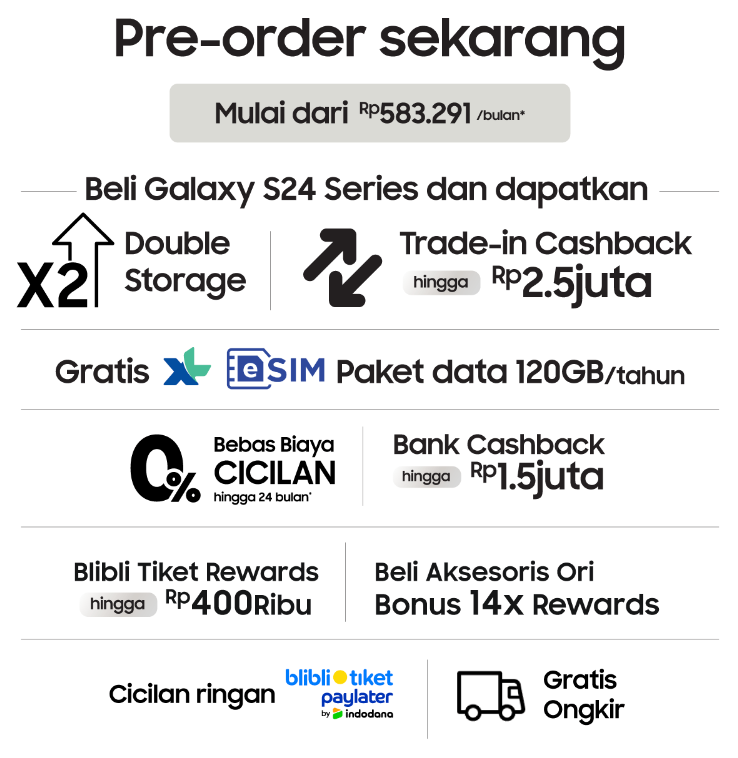 bliblidotcom's tweet photo. Ada yang mau 100 ribu?! 𝑵𝑲𝑲𝑪𝑯𝑰 yuk, Nanti Kita Kasih Cepek Hari Ini! 

- REPLY dgn sebut 1 kata berawalan T!
- FOLLOW aku + RT LIKE tweet ini
- Pemenang acak

TUKAR TAMBAH S24 di Blibli, fix cuan bgt asli~

https://t.co/UidCyt7WfT #BlibliTukarTambah https://t.co/cbrhyLuJcr