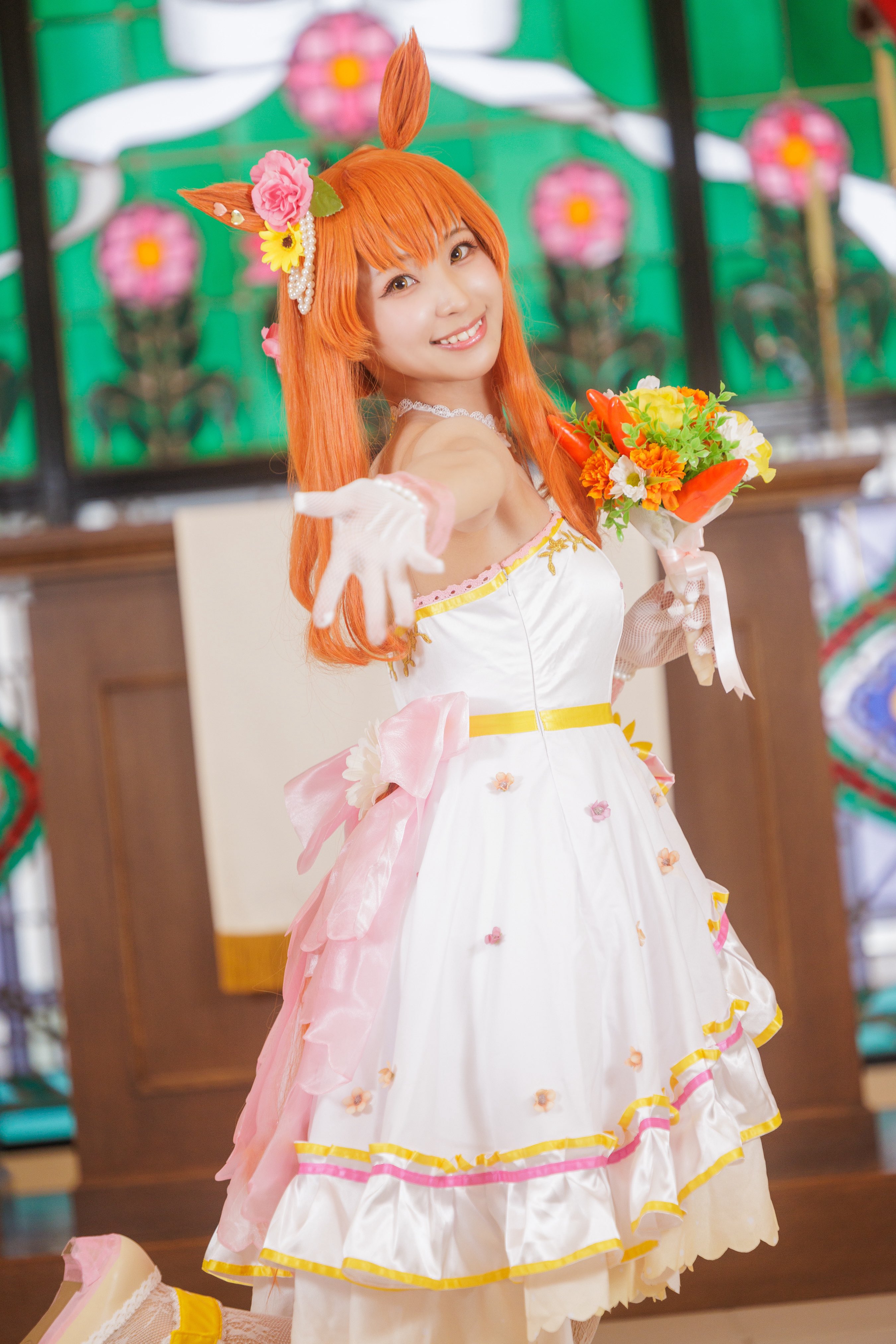 ウマ娘】マヤノトップガン 花嫁 新衣装 コスプレ衣装 高品質