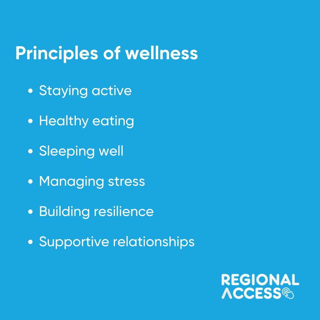SARegionalAcces's tweet photo. Wellness is proactively looking after your physical health, as well as how you feel and think, to be better prepared to deal with adversity and stress.
For counselling, call Regional Access 1300 032 186 https://t.co/ulrrXezP0s
This service is funded by Country SA PHN.
#CSAPHN https://t.co/QQBykFRP1b