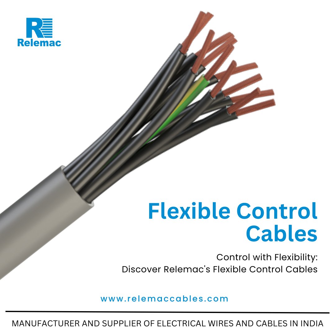 TheRelemac's tweet photo. ๐ Engineered for flexibility, these cables effortlessly adapt to your dynamic control needs, ensuring smooth operations and optimal performance. #FlexibleControl #InnovationUnleashed #ControlCables #EfficiencyElevated #relemac #relemaccables #relemacindia https://t.co/B2dyGhC16t