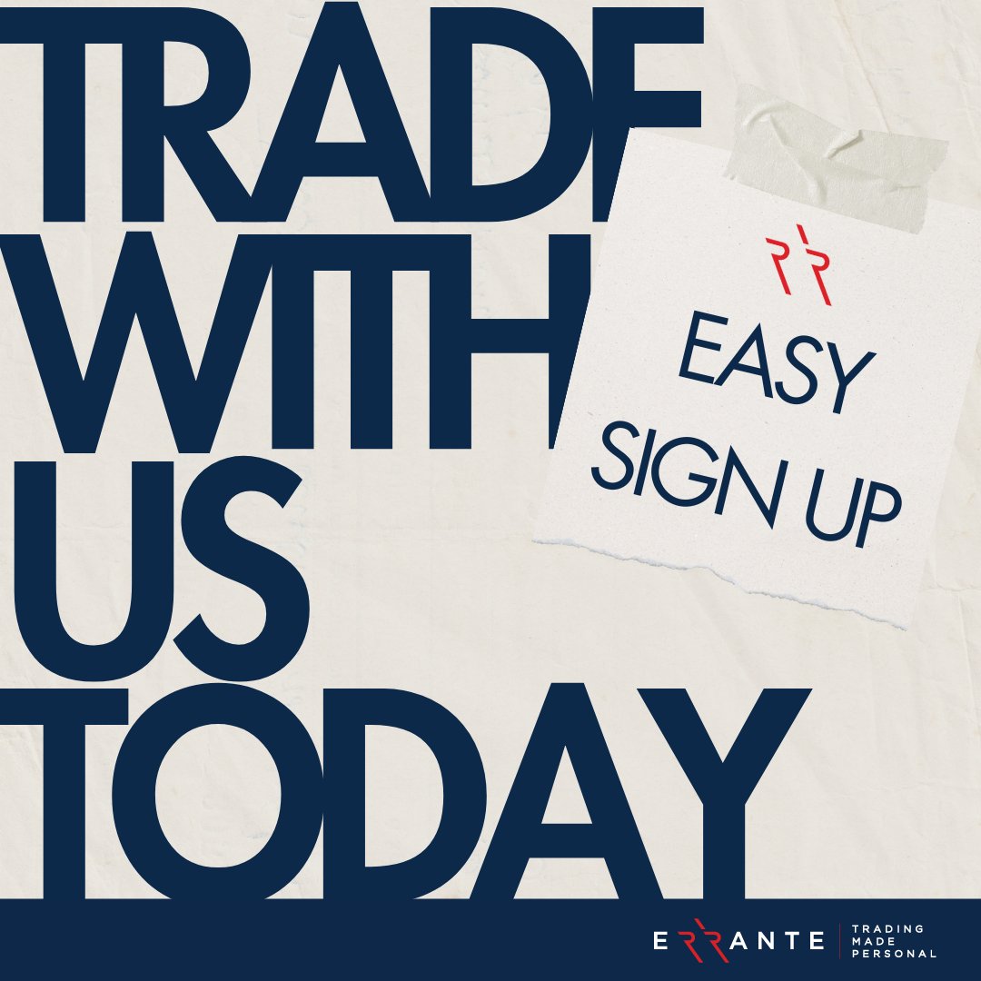 Looking to trade with ease? Look no further than Errante! 
Our simple sign-up process will have you trading in no time. 
Join now and discover the benefits of trading with Errante. 
#errante #tradingmadepersonal #easysignup #tradewithease