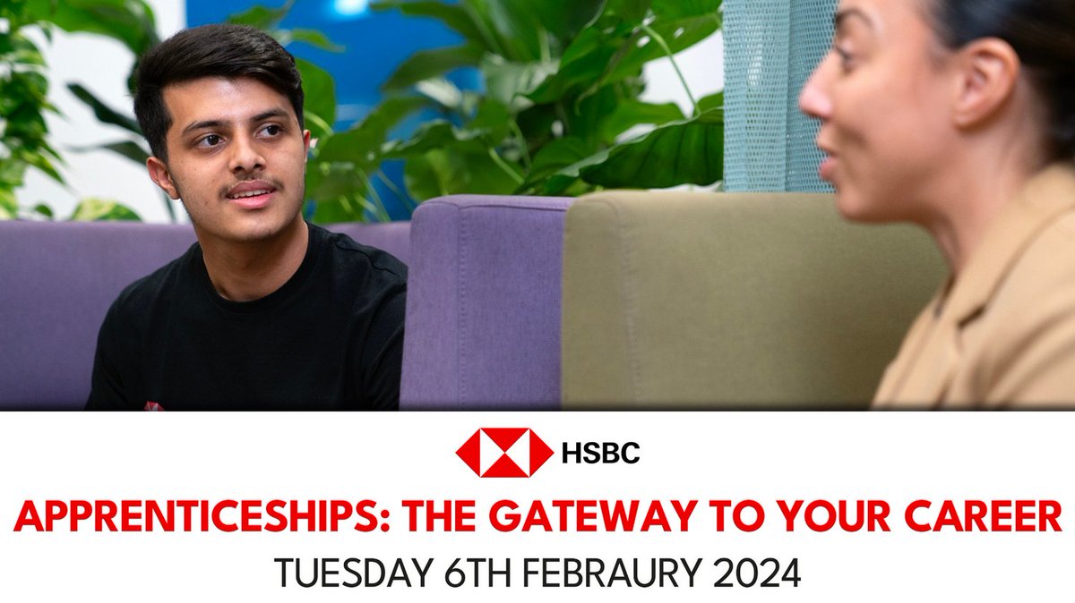 ONE WEEK REMINDER: #HSBC - #Apprenticeships: The Gateway to Your #Career - Tuesday 6th February 2024 

Sign up now: docs.google.com/forms/d/e/1FAI…

Sign up to #globalbridge to receive fresh virtual #employer encounters straight to your inbox!

@hsbc