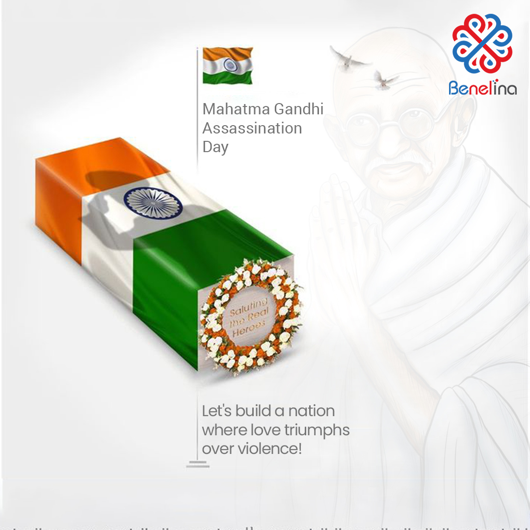 Benelinaaa's tweet photo. May the eternal light of heaven bless the soul of the greatest leader of India, Mahatma Gandhi!✨
On this gloomy day, we strive for forgiveness and follow the path of non-violence!🙏
.
.
.
#India #MartyrsDay #Martyr #MahatmaGandhiAssassination #GandhiAssasination

➕ https://t.co/0oyG1LIPiM