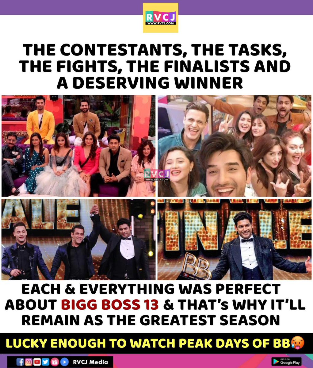 Bigg Boss Season 13 was the best till date 😍 Agree?
