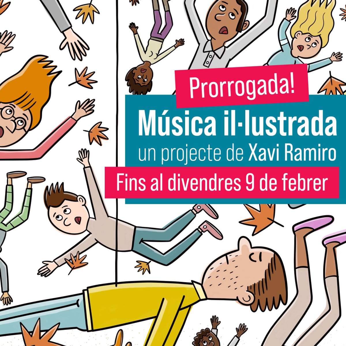 XaviRamiro's tweet photo. Es prorroga l’exposició “Música Il·lustrada” fins al divendres 9 de febrer! Recordeu, la trobareu a #CanNinetes (carrer de Santa Eugènia, 146), #Girona.
I també la podeu veure a la biblioteca de #Sallent fins al 10 de febrer! https://t.co/NNPhde43vU