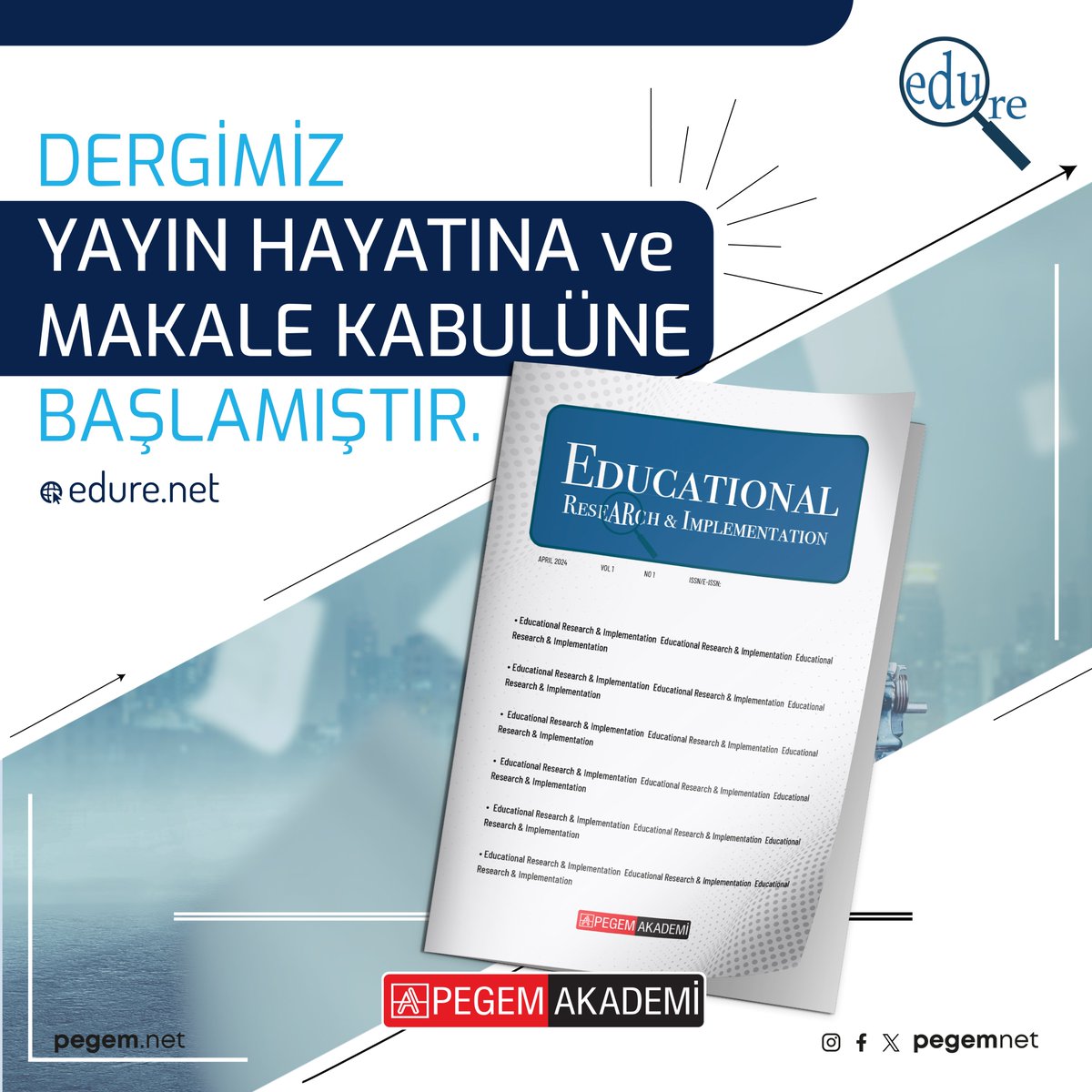 pegemnet's tweet image. Educational Research &amp;amp; Implementation dergimiz yayın hayatına ve makale kabulüne başlamıştır.

İncelemek için 👉🏻 edure.net

#edure #pegemakademi #pegemnet