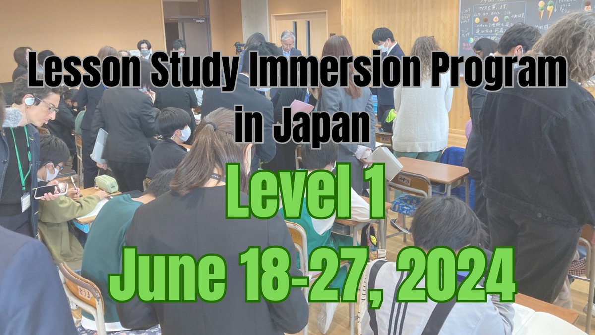 impuls_tgu's tweet image. Application form for the 2024 IMPULS-LSAlliance Lesson Study Immersion Program in Japan is now available. We can accept only a limited number of participants so please contact us before Feb 20, 2024. docs.google.com/forms/d/e/1FAI…
@impuls_tgu
@LSAlliance_chi
#lessonstudy #ttp